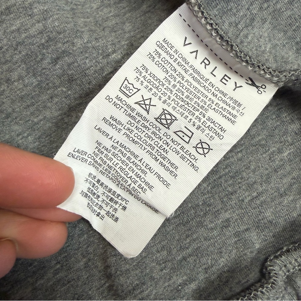 Varley Earl Boxy Jacket Coat Heather Gray - Small View 5